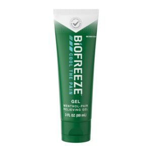 Biofreeze Gel Pain Relief, Knee & Lower Back Pain Relief Menthol Gel 3 Fl Oz